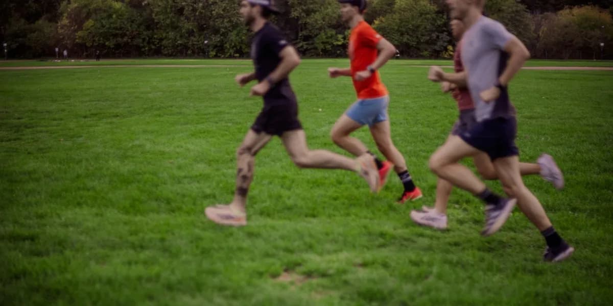 Athlete sprinting during a speed training session